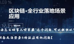 针对“b特派进不去怎么回