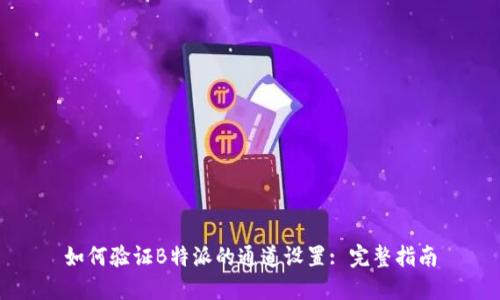 如何验证B特派的通道设置: 完整指南