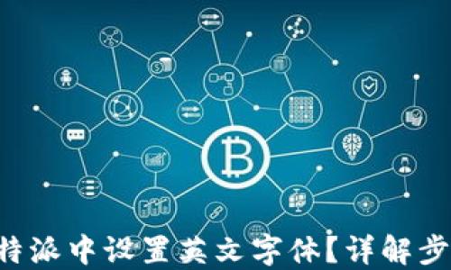 
如何在B特派中设置英文字体？详解步骤与技巧