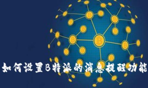 如何设置B特派的消息提醒功能