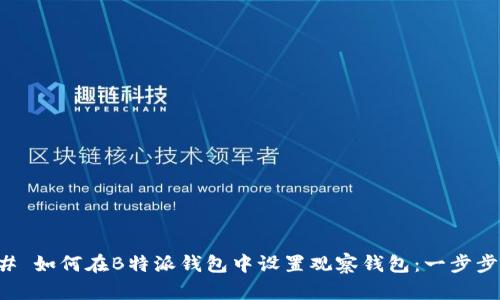 ### 如何在B特派钱包中设置观察钱包：一步步指南